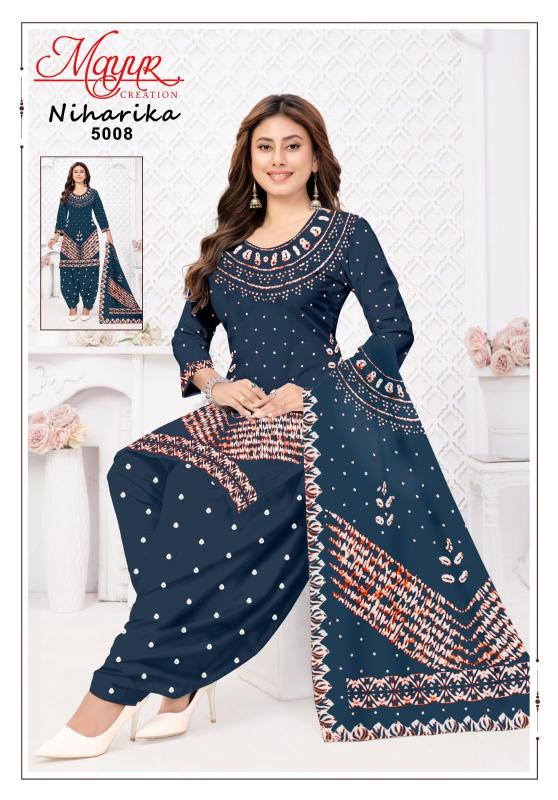 Mayur niharika vol-5 printed dress materials wholesalers